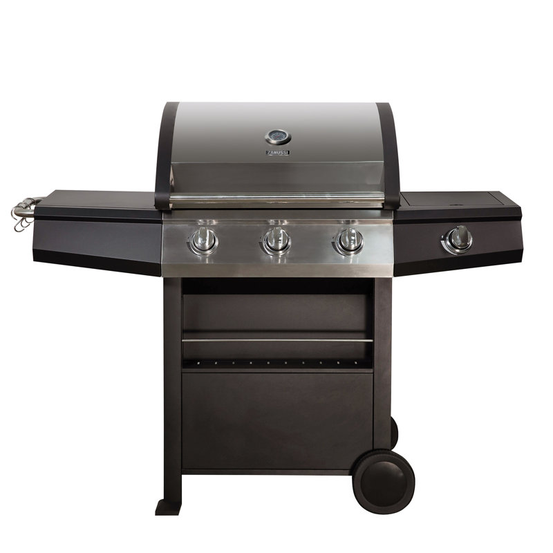 Zanussi 3 - Burner Freestanding Propane 0 BTU BTU Gas Grill with Side Burner