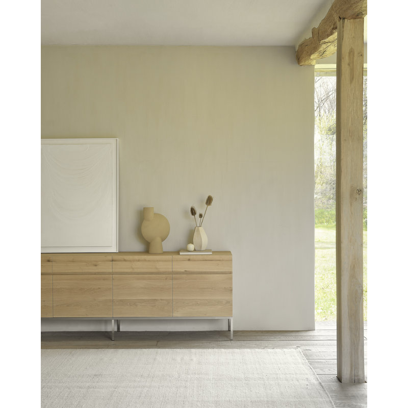 Essentials Wool Area Rug in Beige, Rectangle 6'6.5" x 9'10"