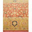 Tapis orange en laine noué à la main de conception unique 6 pi 3 po x 9 pi 3 po Hayner