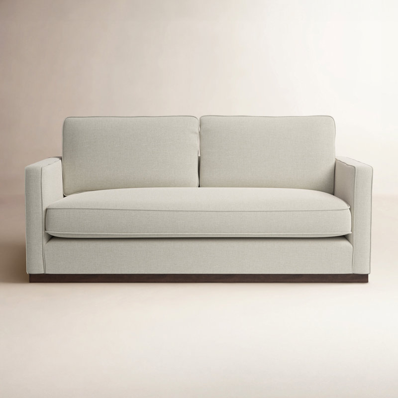Bobbi 73'' Upholstered Loveseat, Effie Linen Performance Linen