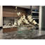 Sloped Glass Planter With White Magnolias
