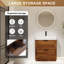 Meuble-lavabo autoportant avec lavabo en résine et deux tiroirs-1179271929