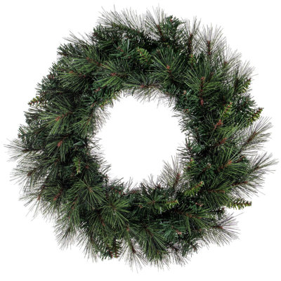 Charlton Home® 24" Brighton Pine Artificial Wreath with 150 PE/PVC Tips.