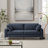 Jeses 84.3" W Square Arms Sofa with Metal Legs and Button Tufting -1615140233