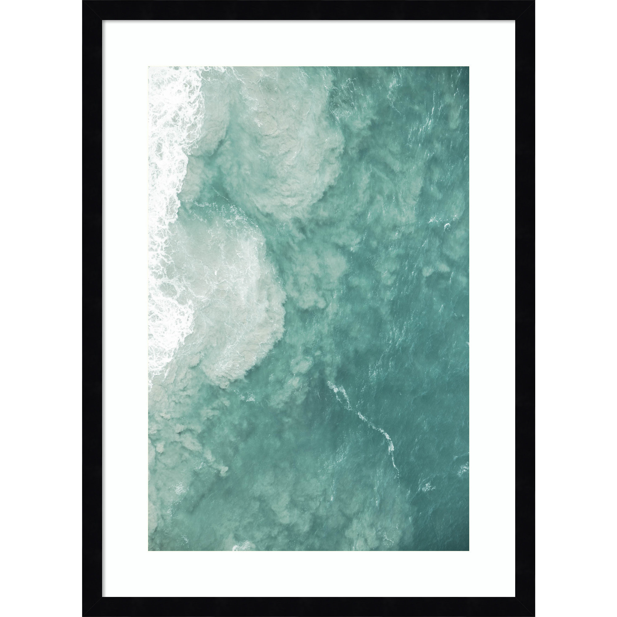 Oceano by Shot by Clint Wood Framed Wall Art Print, 25" H x 19" W, Black