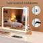 Miroir de maquillage lumineux, miroir de maquillage DEL, miroir de maquillage éclairé avec éclairage à intensité variable, commande tactile intelligente, port de chargement USB-111658593