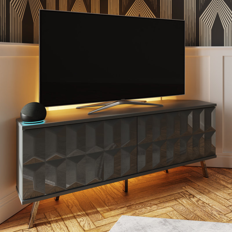 ELEVATE Corner TV Cabinet, Grey