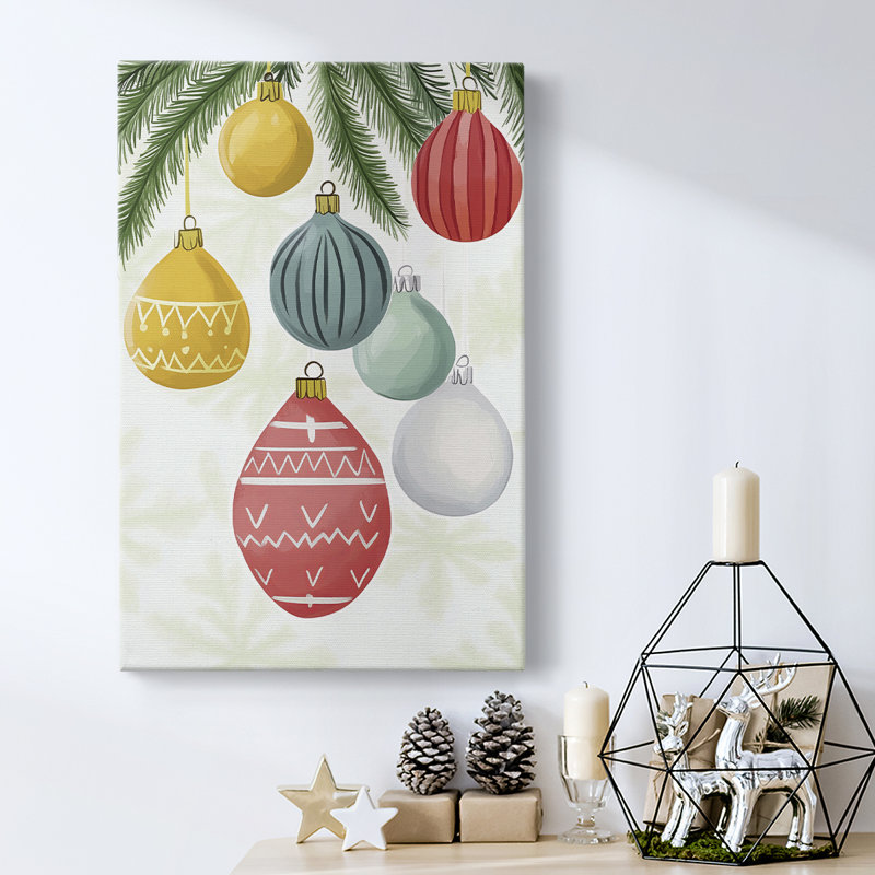 Art des Fêtes de Noël - CV sur toile tendue avec châssis, H 18 po x l 12 po