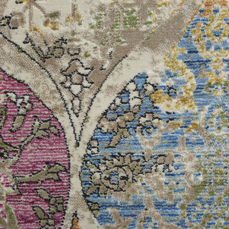 Kelli area rug Machine Woven Rectangle Multi coloured, Rectangle 160 x 220cm