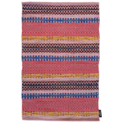 Saffron Striped Hand Woven Area Rug