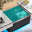 Breane Extendable Solid Coffee Table with Storage,high gloss with LED(20 colors lights),2 shelves