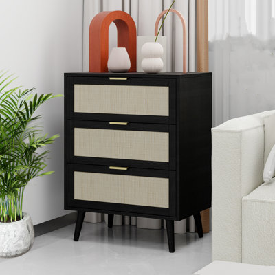 Black Wicker/Rattan Dressers & Chests You'll Love | Wayfair