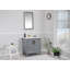 Ensemble de meuble-lavabo simple 29,5 po avec miroir Laceymae-652984178