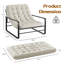 Chaise d'appoint moderne avec structure en fer robuste-1688912635-1688912633