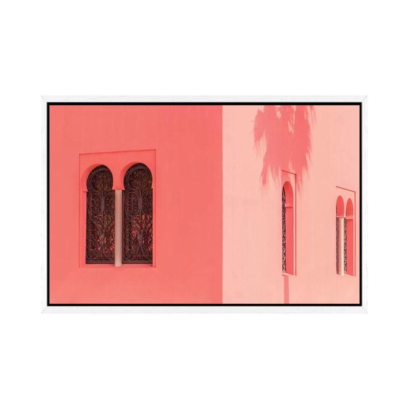 Between Light And Shadow by Beli - Print on Canvas, White Framed, 66.04cm H x 101.6cm W x 3.81cm D