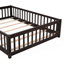 Lit plateforme au plancher avec clôture et porte-564854766-564854767