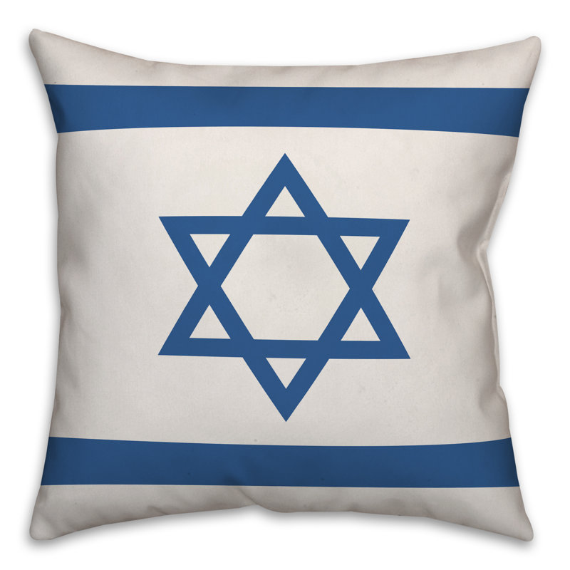  Housse de coussin Star of David, 16 po x 1 po, Housse de coussin seulement - sans coussin