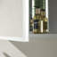 Azamat 30"H Recessed or Surface Mount Frameless LED Medicine Cabinet With  Adjustable Shelves-505742997-505742999
