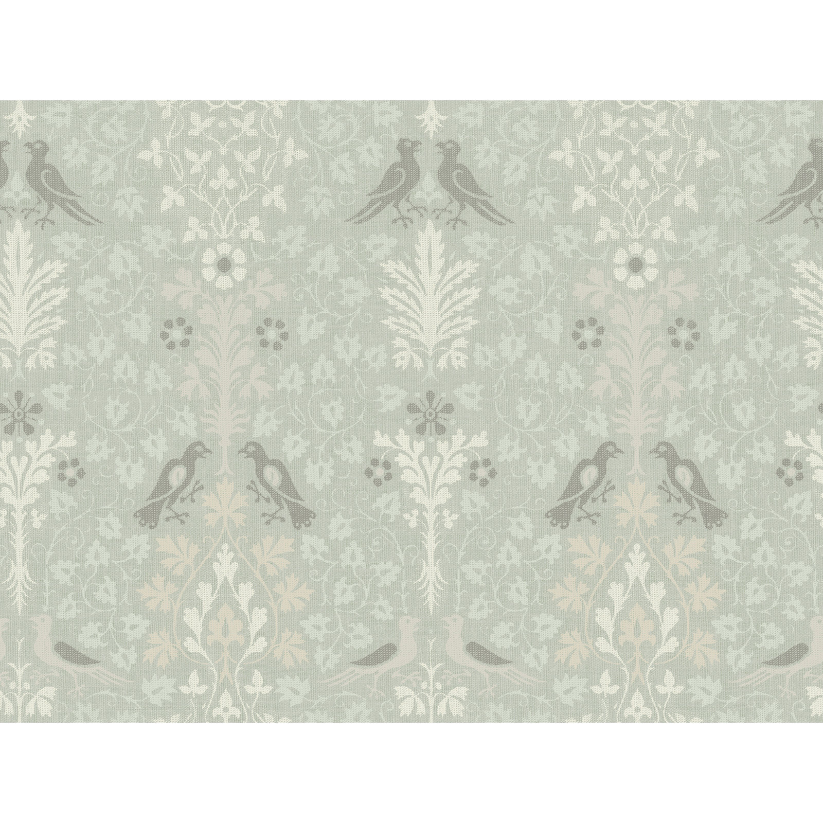 Yuki Osada Damask Wallpaper, Soft Green