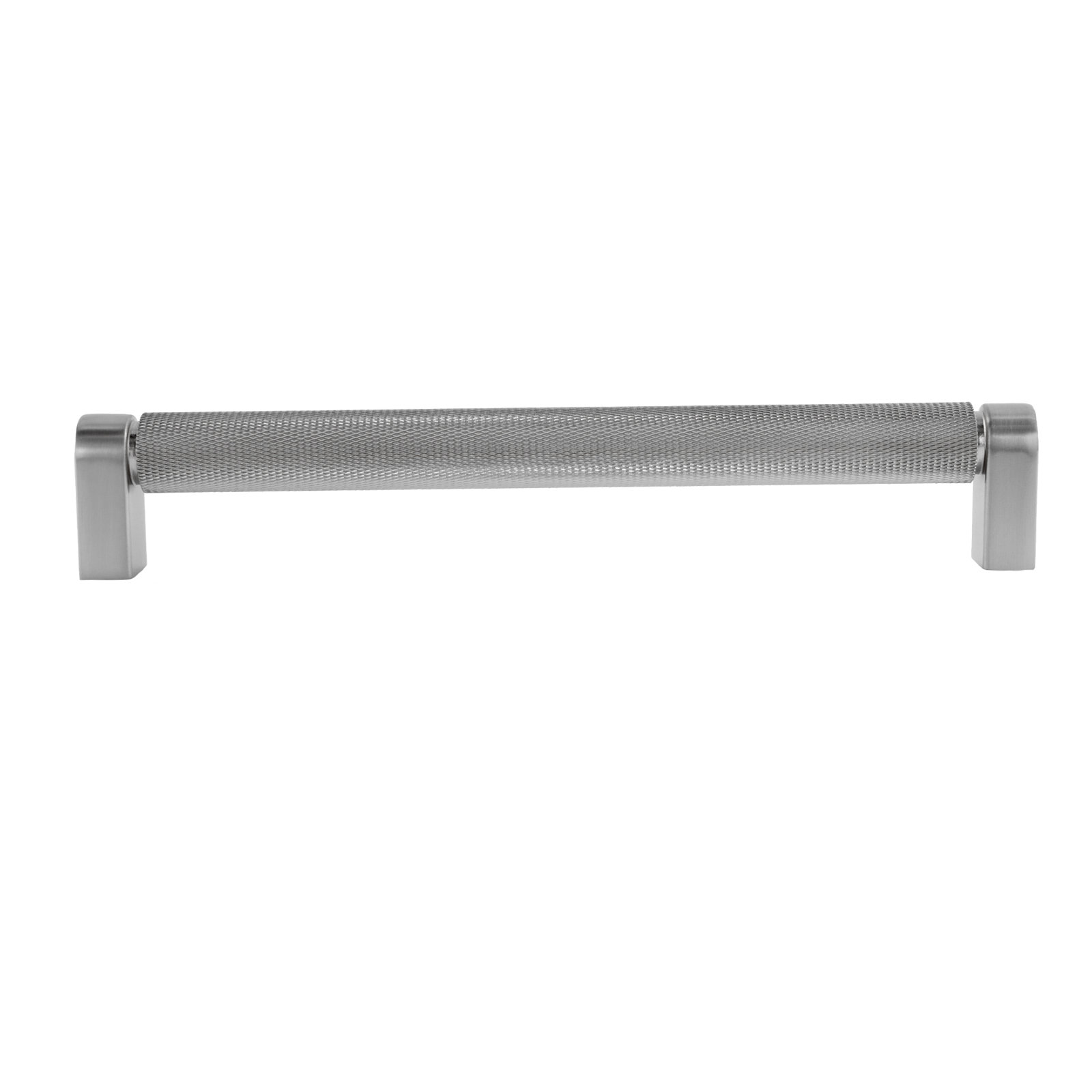 Kent Knurled Bar Cabinet Pull, Satin Nickel, 7"