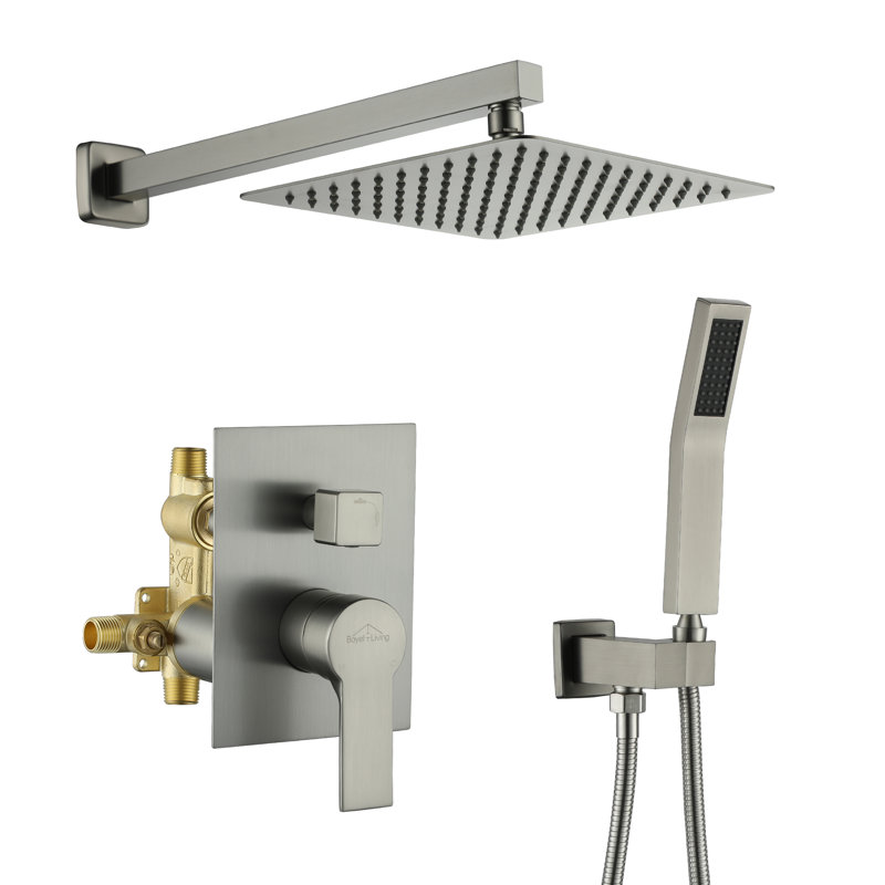 All-In-One Kit with Rough in-Valve, Brushed Nickel
