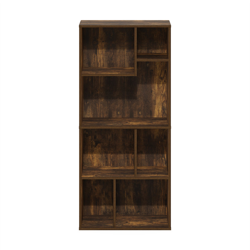 Bibliothèque à 7 cubes Ebern Designs Denning, bibliothèque, étagère de rangement, Bois de pin ambré