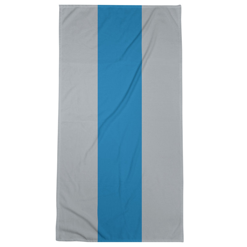 Beach Towel, Light Gray/Blue, Bath Towel