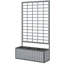 Lit de jardin surélevé en bois avec treillis-126609549