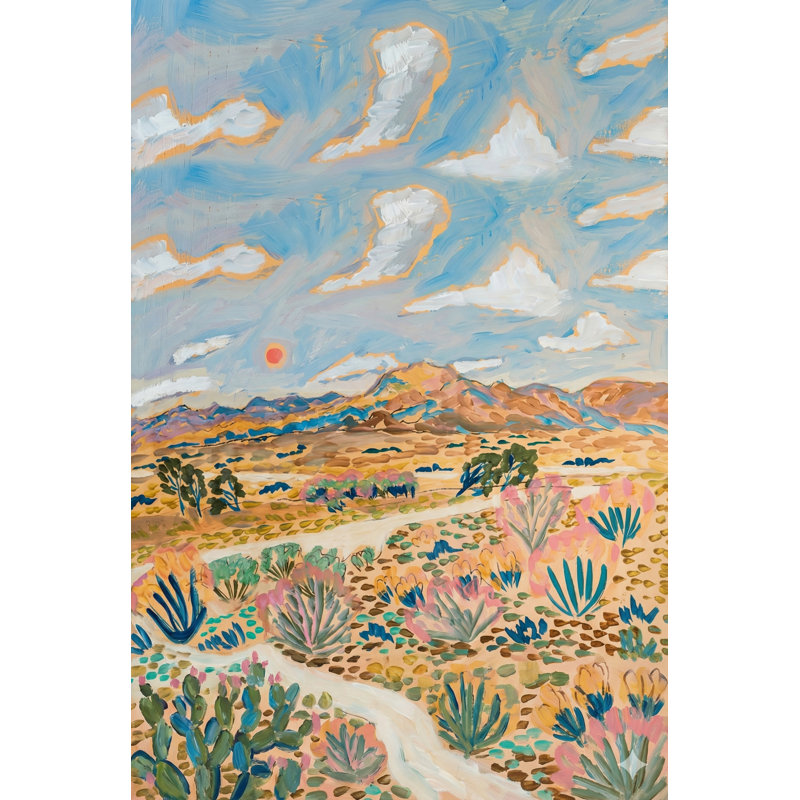 «Desert Sky Wander», art mural sur toile, H 16 po x l 12 po x P 1 po