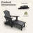 Dareona Pakkdiarie Folding Adirondack Chair with Cup Holder,HDPE Outdoor Chair with Comfort Ergonomic Seat for Patios,Lawn,Garden, Backyard Use-595965009