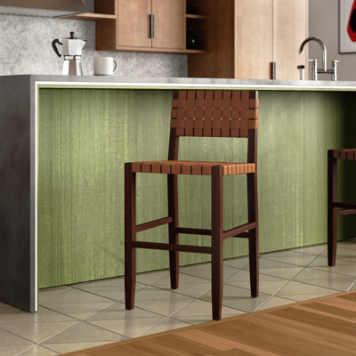 Saide Counter Stool with Solid Wood Frame