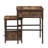 Nesting Table Set Of 2 Side Tables, Stacking End Table With Storage Shelf And Fabric Drawer, 2 Tiers Industrial Nightstand, Bedside Table Organizer For Living Room Bedroom