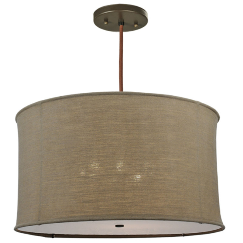36.5"W Cilindro Textrene Pendant