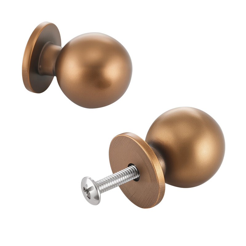 Boutons d'armoire en laiton antique - paquet de 12 poignées de tiroir rondes en alliage de zinc et poignées de porte pour quincaillerie de meubles de cuisine, de salle de bain et de garde-robe