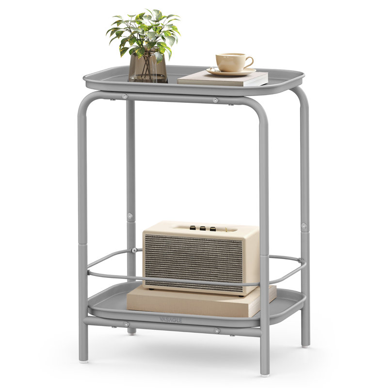 Rondey Tray Top End Table, Grey
