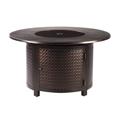 Jaidan Round Propane Fire Pit Table