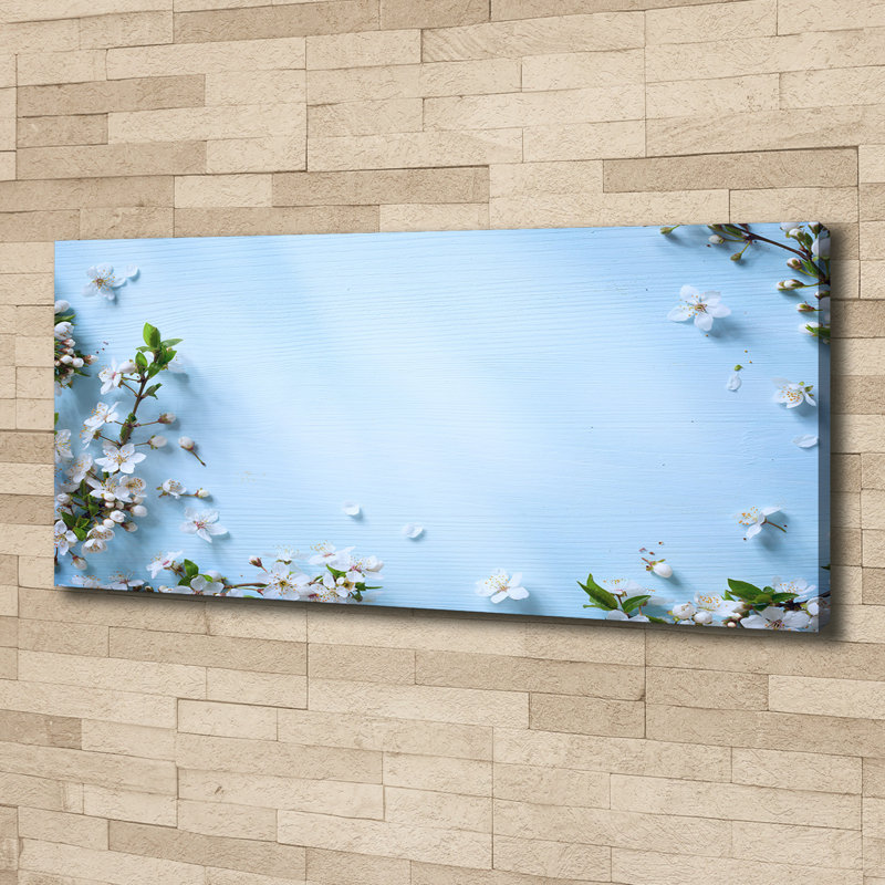 Cherry Blossoms Background - Wrapped Canvas Print