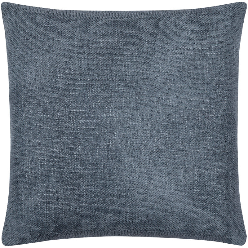 Sajani Blue Polyester Modern Reversible Throw Pillow