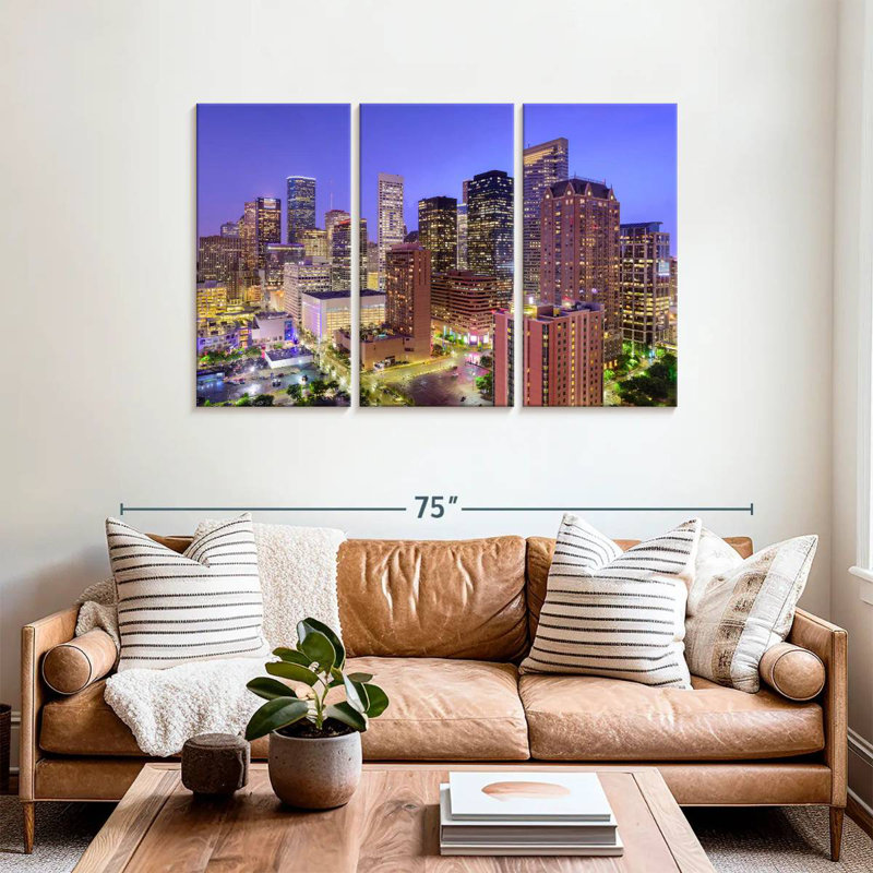 Sireci Houston Metropolis, 36" H x 57" W