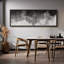 «Minimal Landscape», impression abstraite encadrée sur toile-98042343-111176764