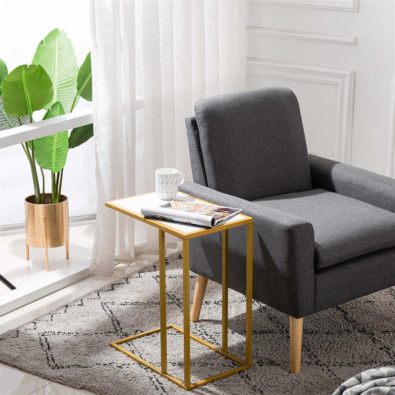 Table d'appoint simple en marbre Marble