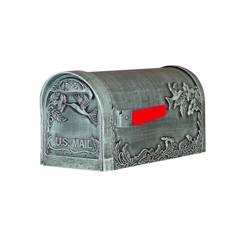 Boîte aux lettres fixée sur piquet Hummingbird, Vert verde, Non