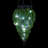 Exhart Solar Tear Shaped Glass and Metal Hanging Lantern with 15 Cool White LED Fairy Firefly String Lights, 7 x 24"-1250397616