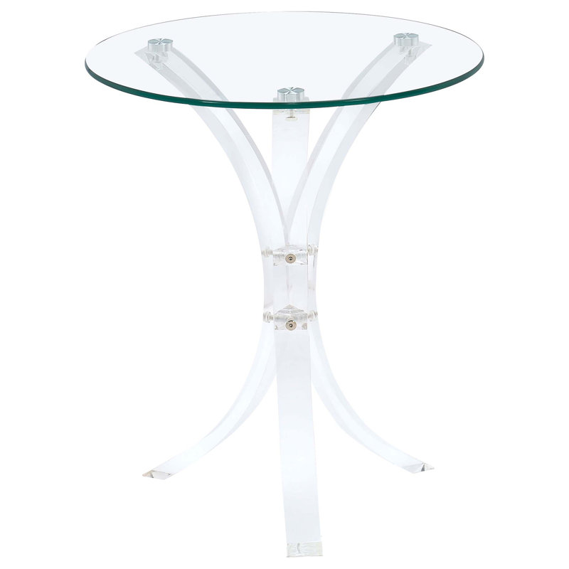 Table d'appoint en verre trempé Bailey