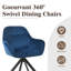 48.5cm H Swivel Upholstered Dining Chairs- Ergonomic Back-1609832682