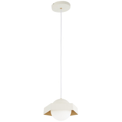 Luminaire suspendu géométrique unique à 1 lumière Saffian