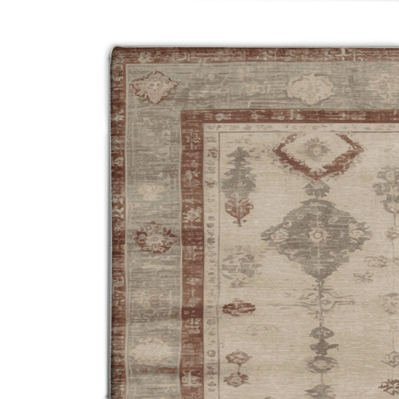 Tapis d'intérieur et d'extérieur surteint beige, Rectangulaire 8 pi x 10 pi