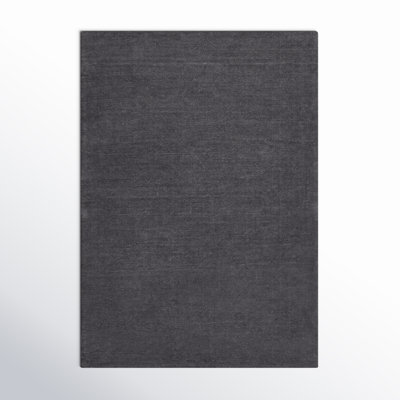Crowe Charcoal Gray Hand-Woven Wool Rug