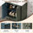 Vintage Bathroom Vanity With Rectangle Ceramic Sink,antique Blue