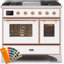 Majestic II 40" 3.82 cu. ft. Freestanding Dual Fuel Range with Griddle-48279865-48279896